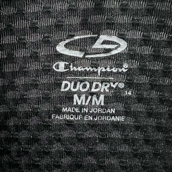 Champion duo dry running jacket windbreaker black grey size medium - Picture 11 of 16